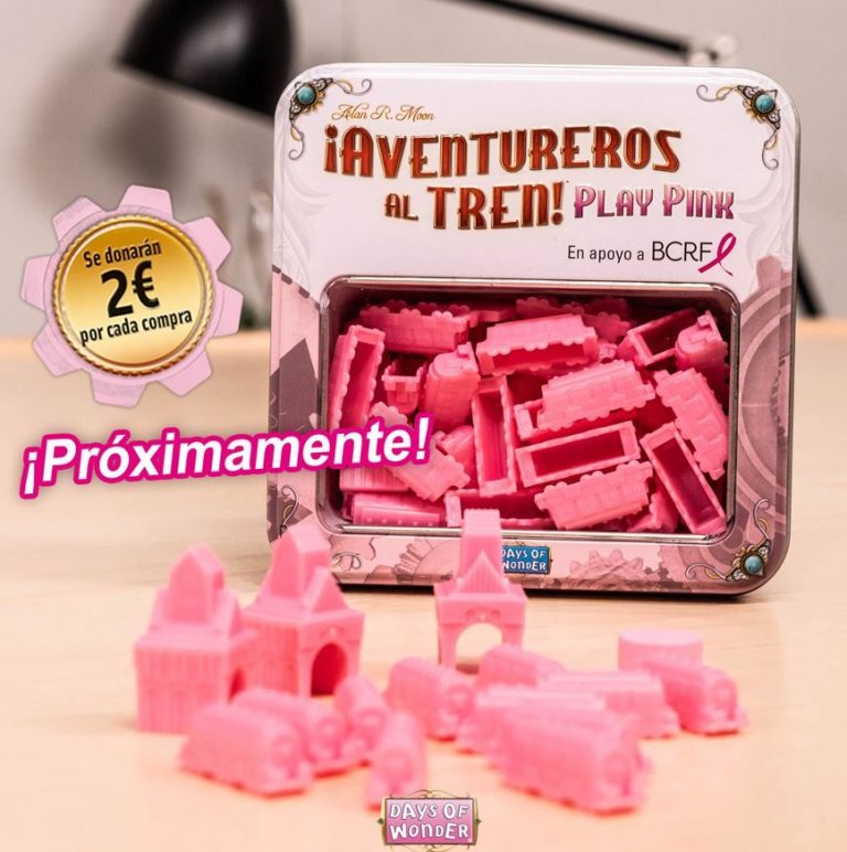 El juego Aventureros al Tren Play Pink destinará sus beneficios a la investigación del cáncer de mama