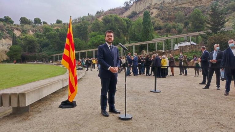 Aragonès cree que los «ataques» a la Generalitat siguen 81 años después de la muerte de Companys