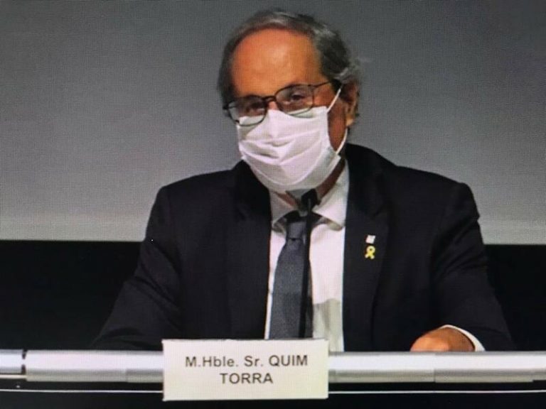 Quim Torra aboga por «ir a la secesión unilateral, pulcramente democrática