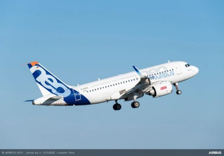 Airbus inicia un estudio del primer vuelo del A319neo con combustible de aviación 100% sostenible