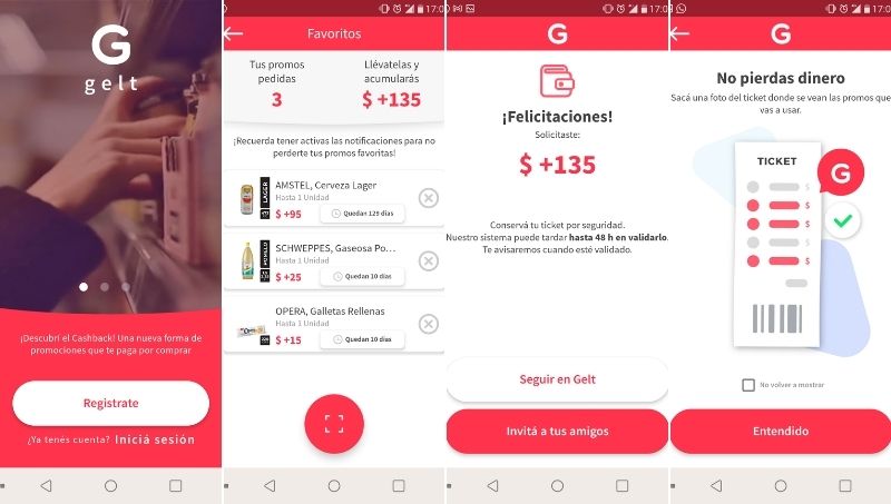 Se ahorra dinero con Gelt, la app que devuelve dinero de la compra