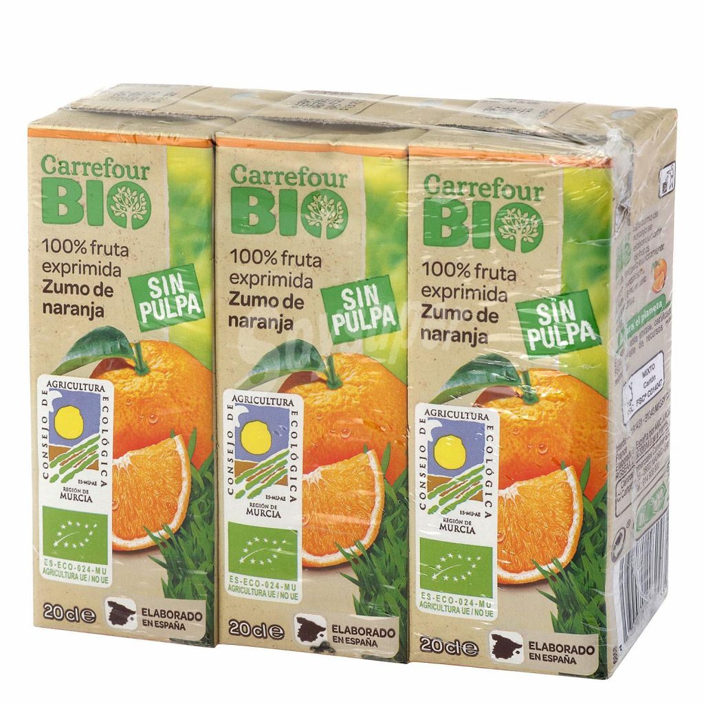 Zumos envasados: estos son los mejores según la OCU 87 Zumo Carrefour