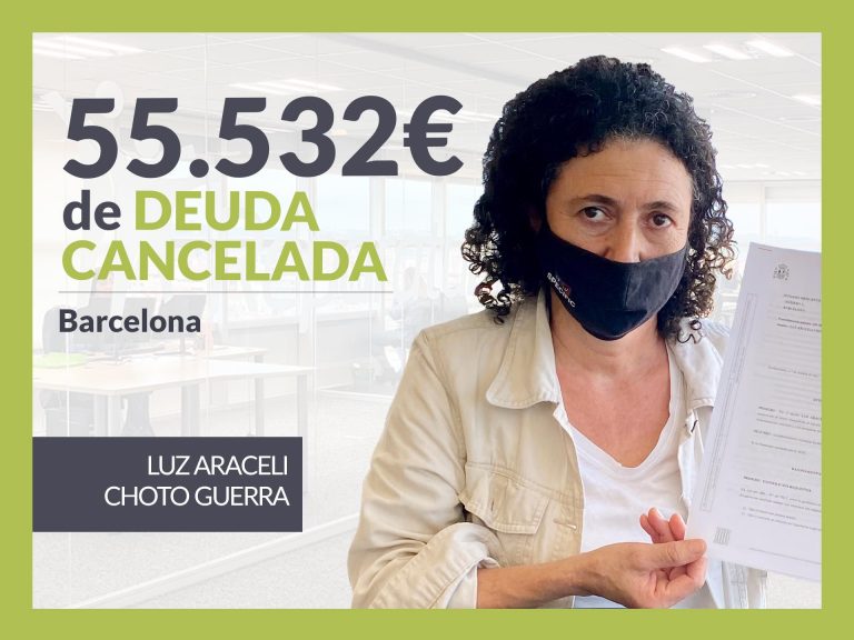 Repara tu Deuda Abogados cancela 55.532 € en Barcelona (Catalunya) con la Ley de Segunda Oportunidad