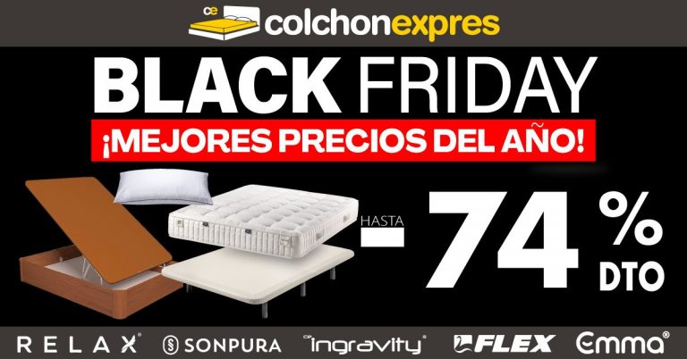 Colchón Exprés comienza sus ofertas en colchones Black Friday