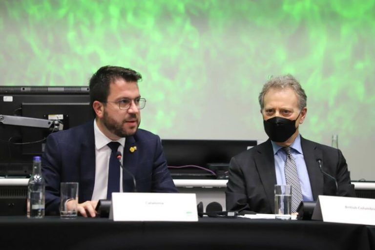 Aragonès dice que administraciones deben acompañar los «cambios» que requiere la transición verde