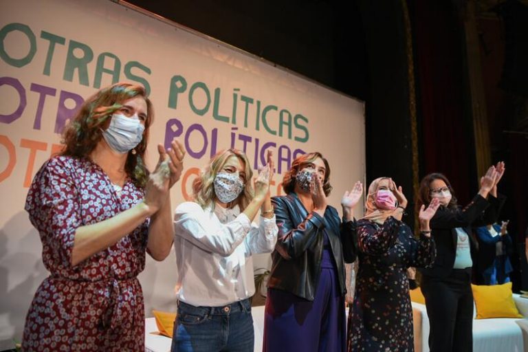 Díaz, Colau, Oltra, García y Hamed abogan por «caminar juntas» para hacer «buena» política