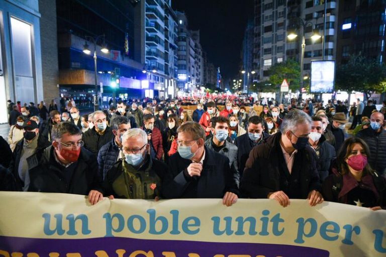 Puig cree que la participación en la marcha por la financiación no fue un «fracaso»: «Cualitativamente fue importante»