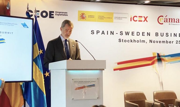 Felipe VI señala a Suecia como «líder» de la innovación