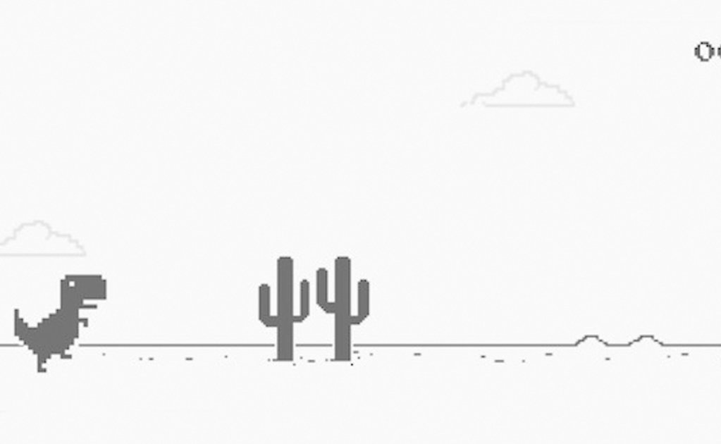 Así es la historia del juego del dinosaurio de Google