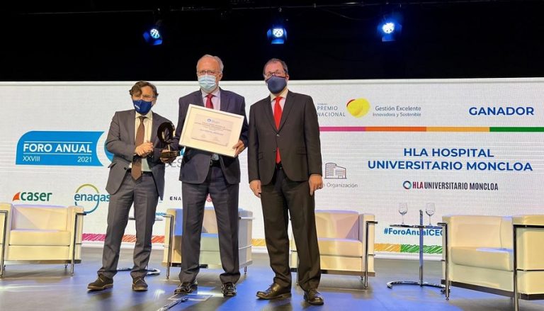 El Hospital HLA Universitario Moncloa premiado por su gestión excelente, innovadora y sostenible