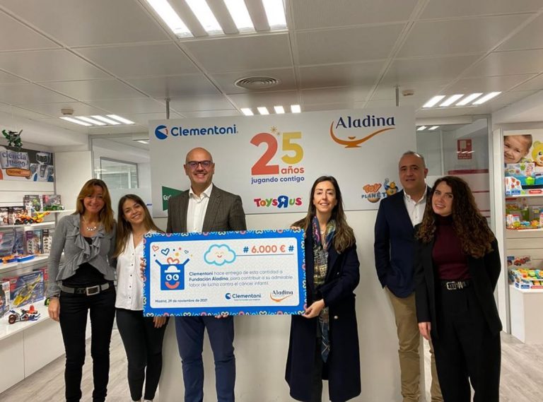 Clementoni celebra su 25 aniversario con una donación de 6.000€ para los niños enfermos de cáncer