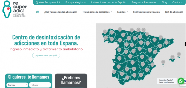 Recuperadict, el portal online que reúne los mejores centros de adicción privados de toda España