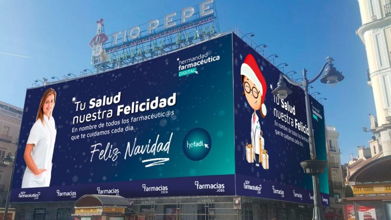 Los farmacéuticos de Hefadi empapelan Madrid