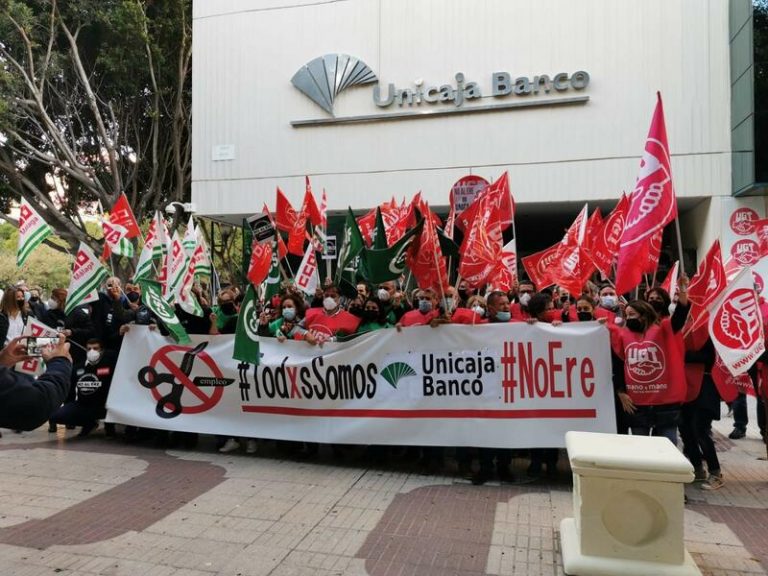Los sindicatos de Unicaja secundarán este jueves la huelga si no se alcanza hoy un preacuerdo