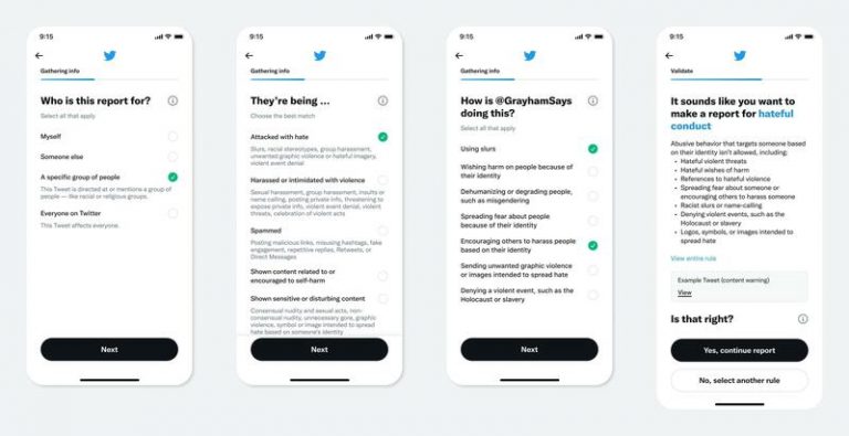 Twitter hará más sencilla la forma de reportar para que no haya que basarse en políticas concretas