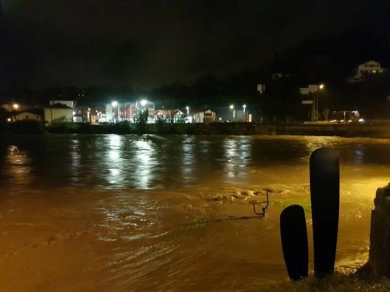 La precipitación acumulada en Guipúzcoa oscila entre los 43 l/m2 en Aizarnazabal y los 163,7 l/m2 en Artikutza