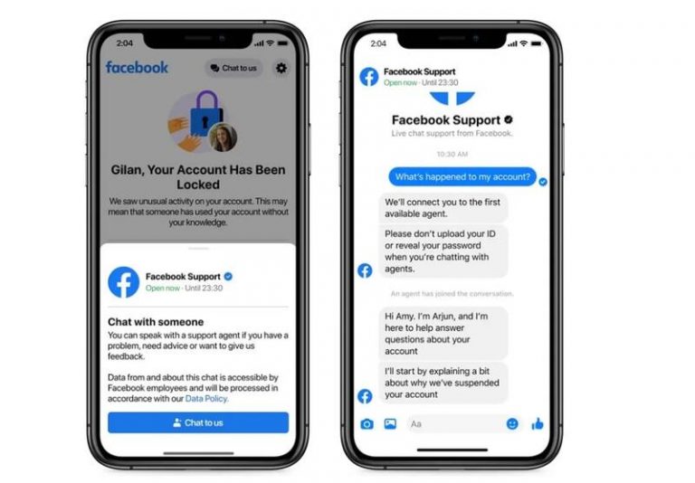 Facebook proporcionará soporte mediante chat en directo a los creadores que pierdan el acceso a sus cuentas