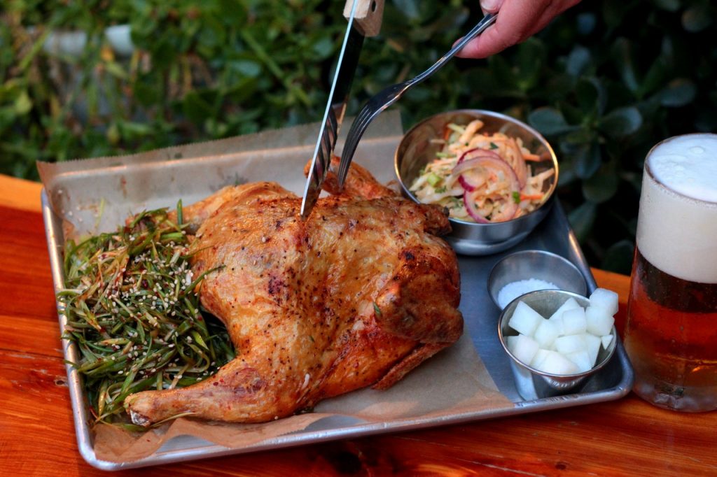 Plato Principal, El Capón Asado
