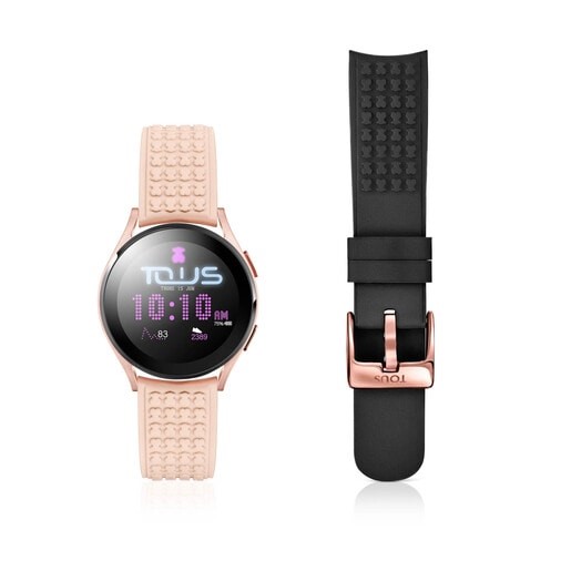 Reloj Samsung Galaxy Watch 4 For Tous De Aluminio Rosado Con Correa De Silicona