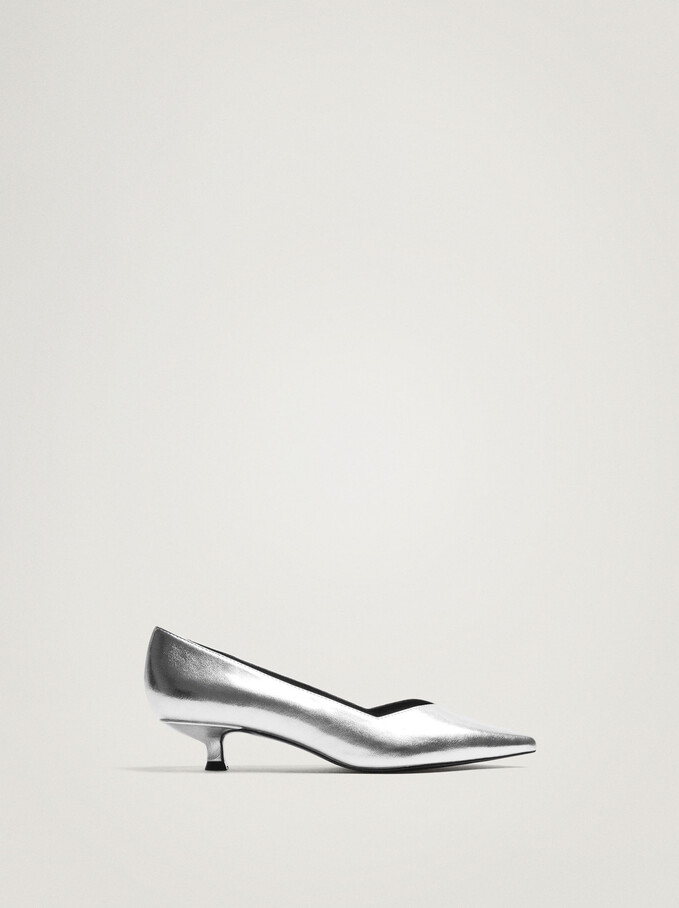 Zapatos De Tacon Metalizados