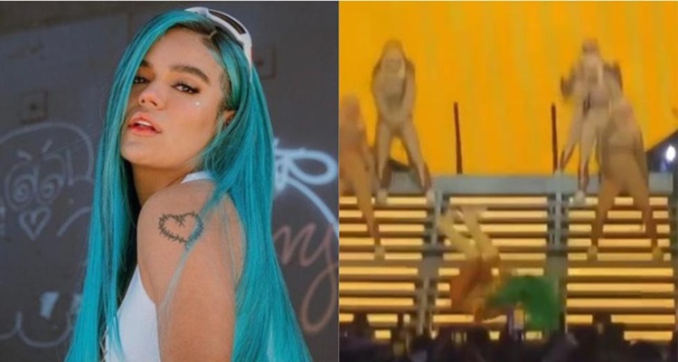 Karol G caída Miami