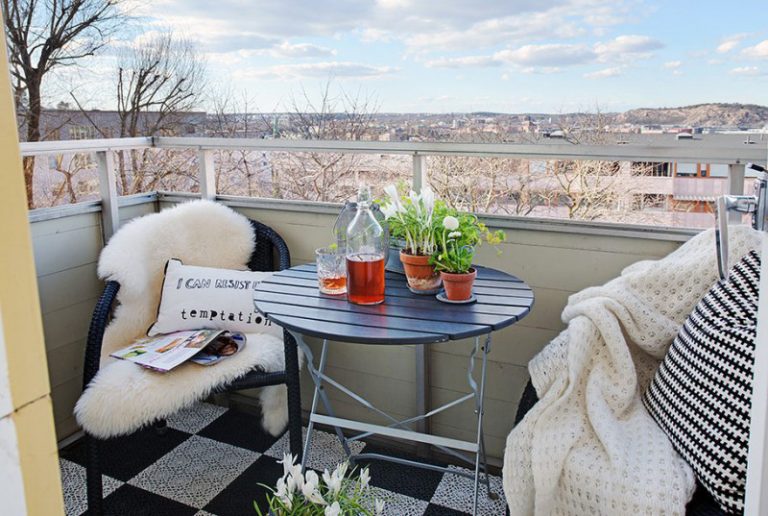 Cómo usar tu terraza o balcón en invierno
