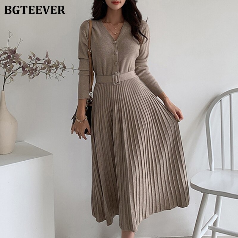 Vestido Elegante Con Estilo Clasico