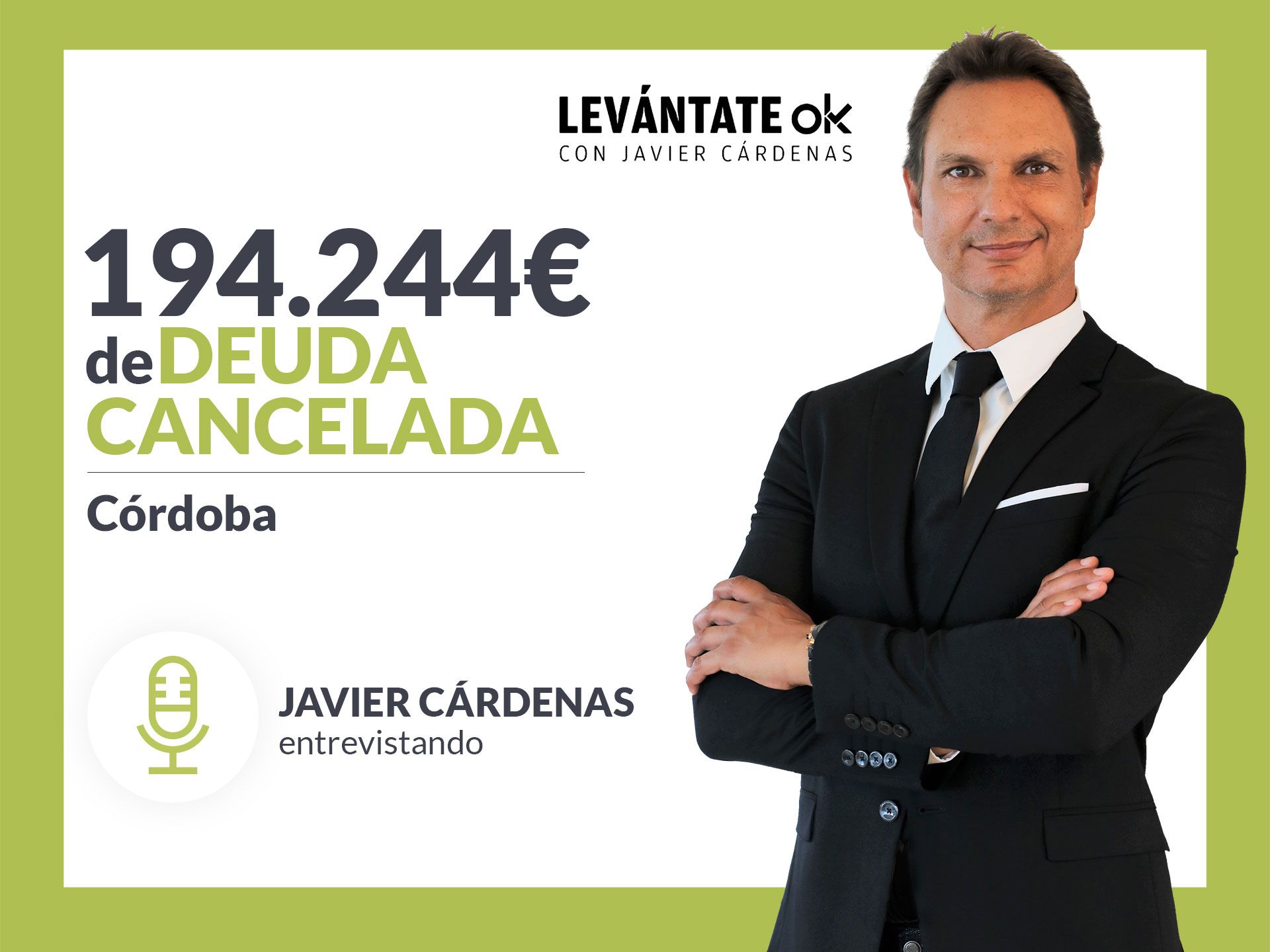 Javier Cárdenas habla con un nuevo exonerado de Repara tu Deuda por la Ley de Segunda Oportunidad 1 1643025595 Reparatudeuda CasoCardenasNombre 1