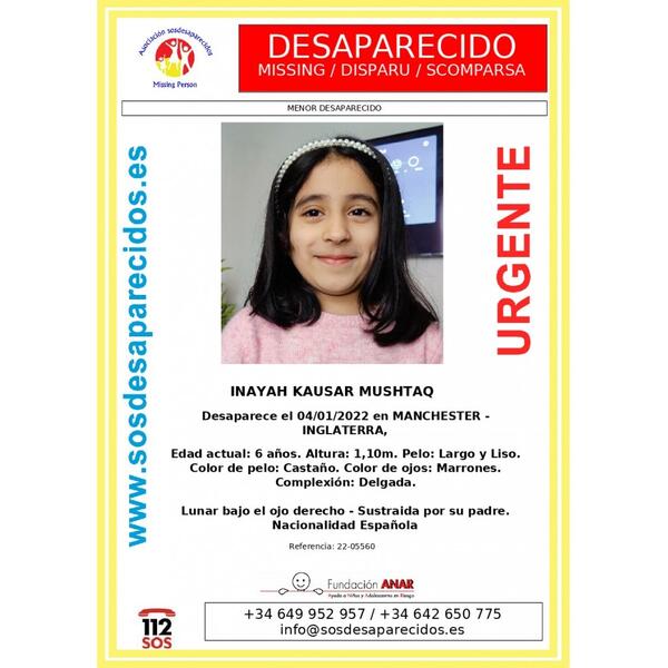 Denuncian un supuesto secuestro parental de una niña española de 6 años en Manchester