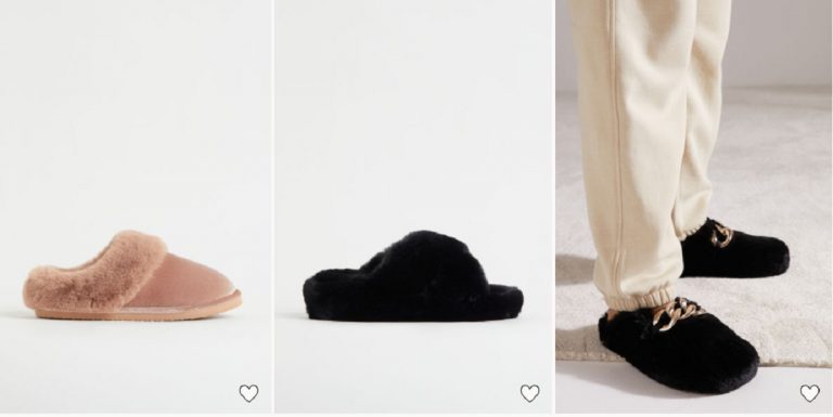 H&M: zapatillas para estar en casa cómoda y calentita este invierno