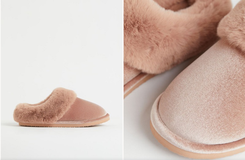 H&M: zapatillas para estar en casa cómoda y calentita este invierno