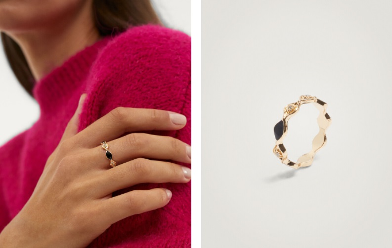 Este anillo dorado de Parfois por 6,99 euros es un regalo de lujo