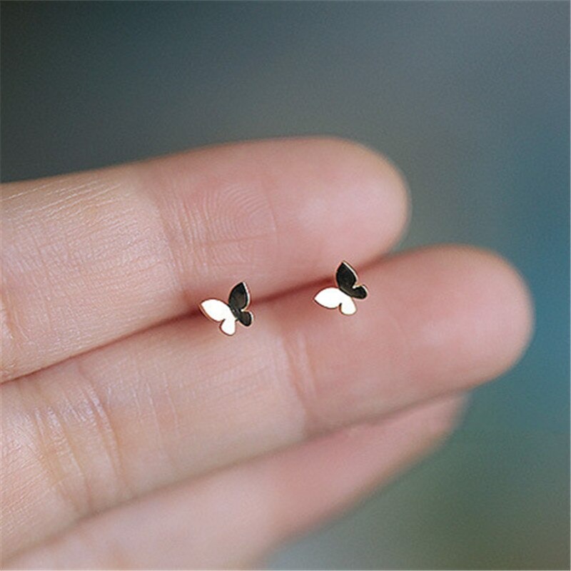 Pendientes Minimalistas De Mariposas