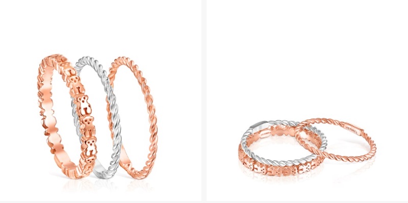 El pack ahorro de Tous incluye estos tres anillos a un precio increíble