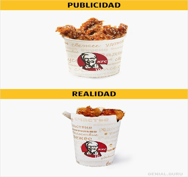 10 Imágenes De Fastfood: Publicidad Vs Realidad