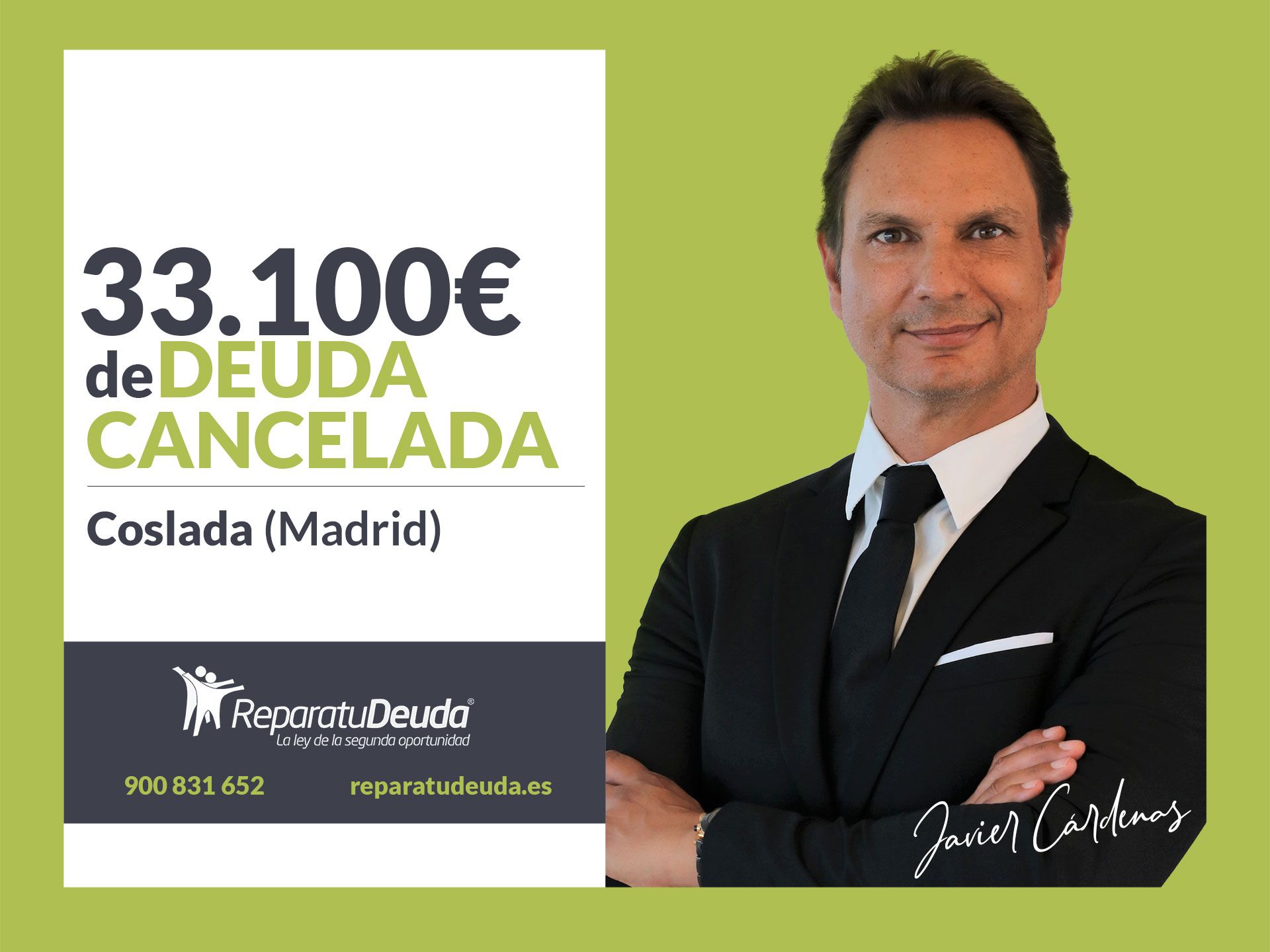 Repara tu Deuda Abogados cancela 33.100 ? en Coslada (Madrid) con la Ley de la Segunda Oportunidad