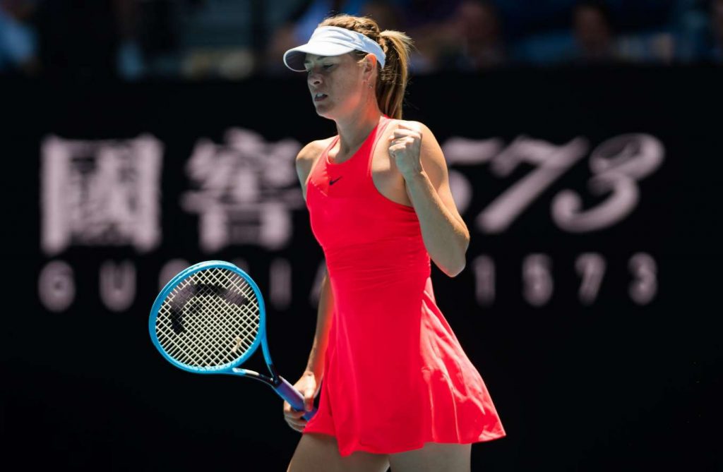 A María Sharapova también le tocó duro en el tenis