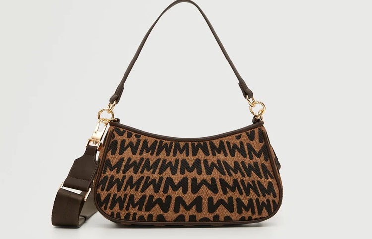 Bolso baguette Mango chocolate