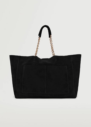 Bolsos Mango shopper piel