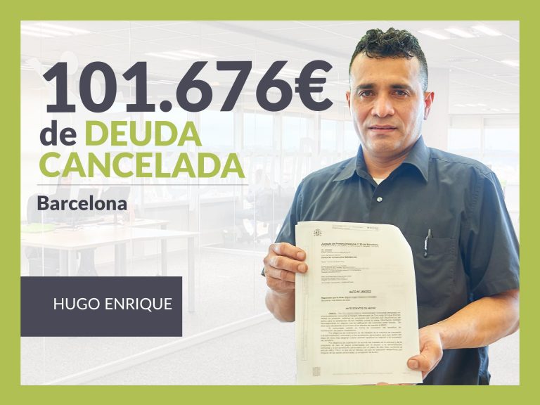 Repara tu Deuda Abogados cancela 101.676 € en Barcelona (Cataluña) con la Ley de la Segunda Oportunidad