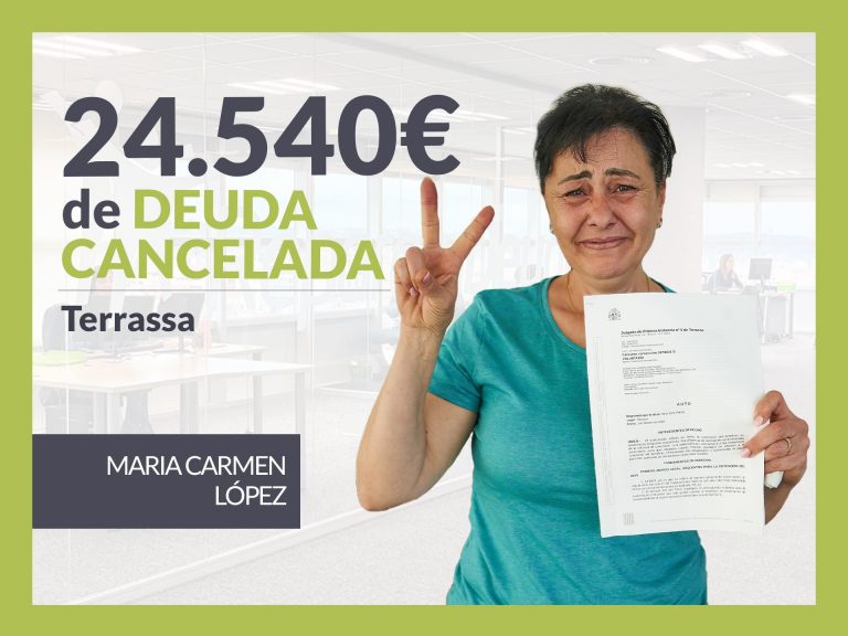 Repara tu Deuda Abogados cancela 24.540€ en Terrassa (Barcelona) con la Ley de Segunda Oportunidad