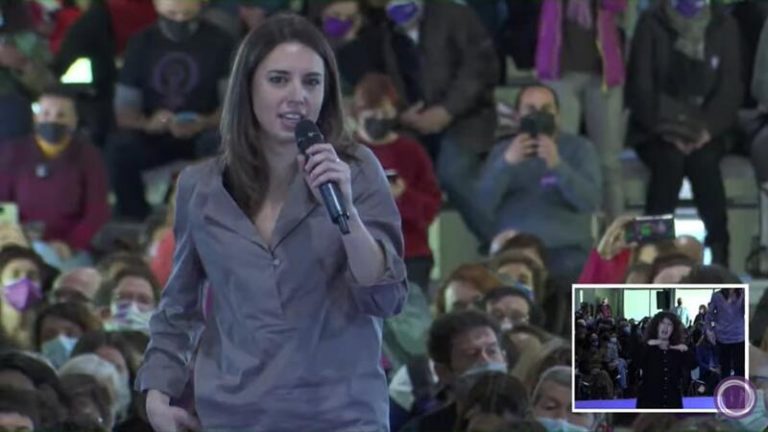Belarra y Montero defienden la diplomacia como «única forma de pararle los pies a Putin» porque «feminismo es paz»