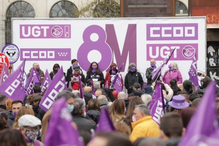 UGT y CCOO llaman a salir a las calles para seguir «luchando» y «peleando» por la igualdad de las mujeres