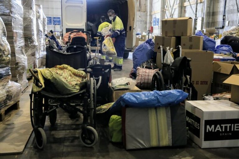 La próxima semana arranca el envío escalonado de ayuda valenciana con más de 400 palés