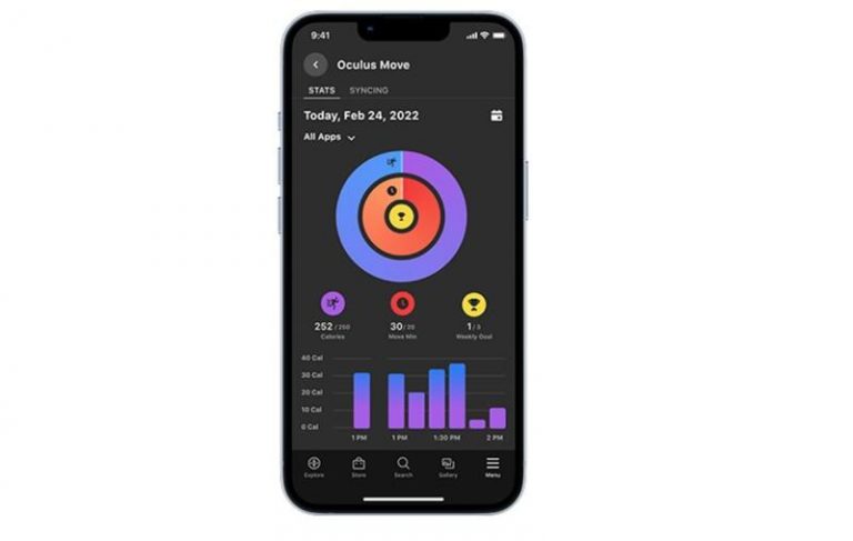 Meta dará la opción de visualizar las estadísticas de Move con la aplicación Oculus para móviles y la ‘app’ Apple Health