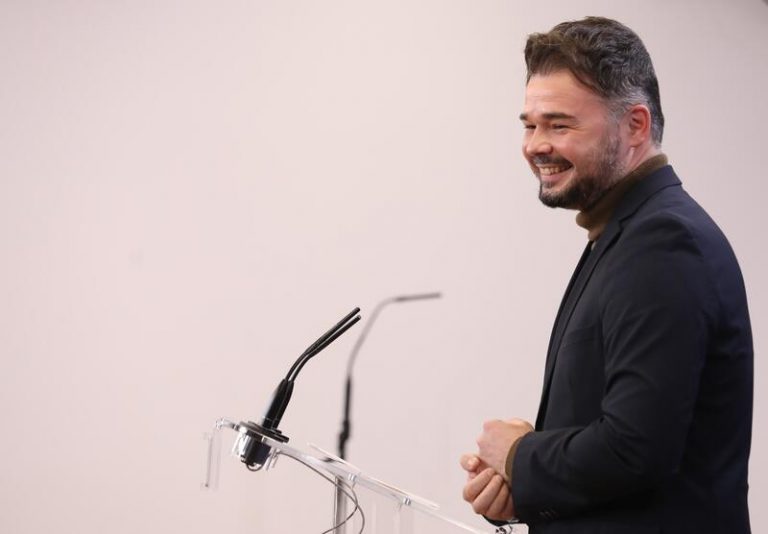 Rufián no descarta concurrir a la Alcaldía de Santa Coloma (Barcelona), pero avisa de que no dejará el Congreso