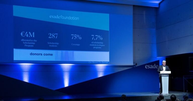 Esade destinará hasta 4 millones de euros a becas