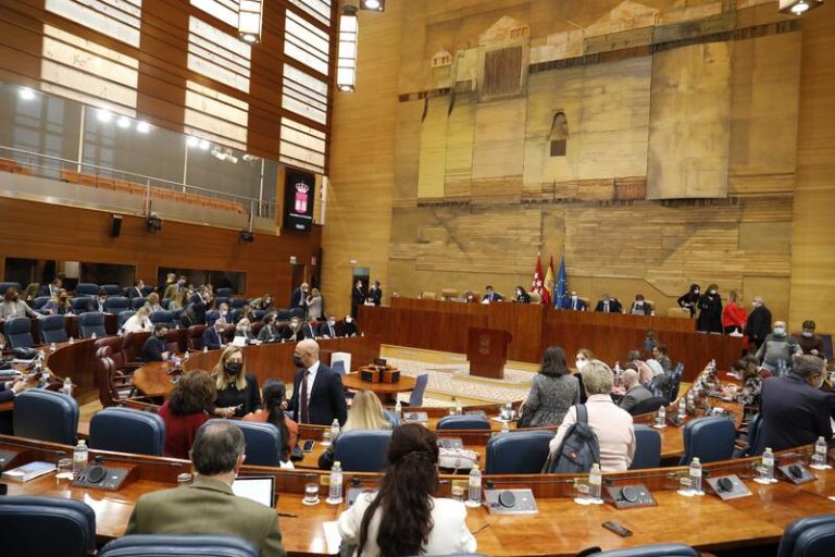 PP y Vox necesitarían el apoyo de 13 diputados de la izquierda en Madrid para reducir parlamentarios