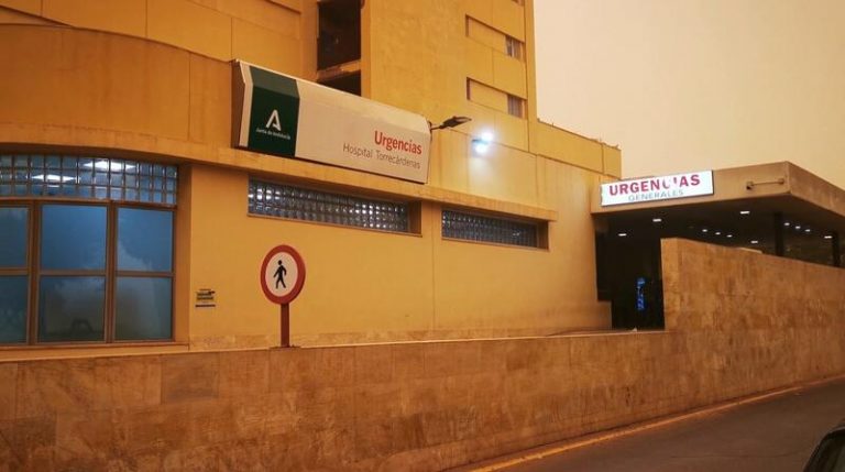 Continúa en la UCI en estado muy grave el conductor herido por la caída de un palmera en Almería