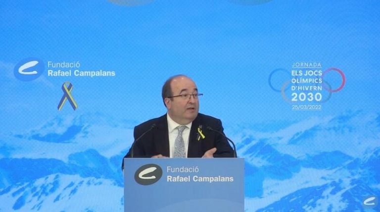 Iceta pide un «proyecto solvente y unidad institucional» para los Juegos Olímpicos de Invierno